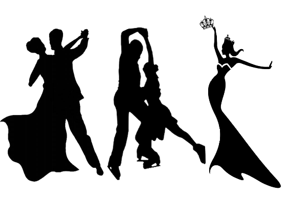 ballroom dancing, figures skating, pageants